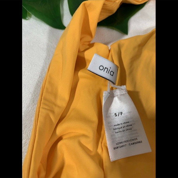 NEW $225‎ Onia Kelly Floral One Piece Swimsuit Sunflower Yellow [SZ Small ] - Picture 10 of 12